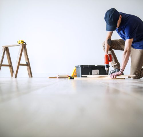 People renovating the house concept